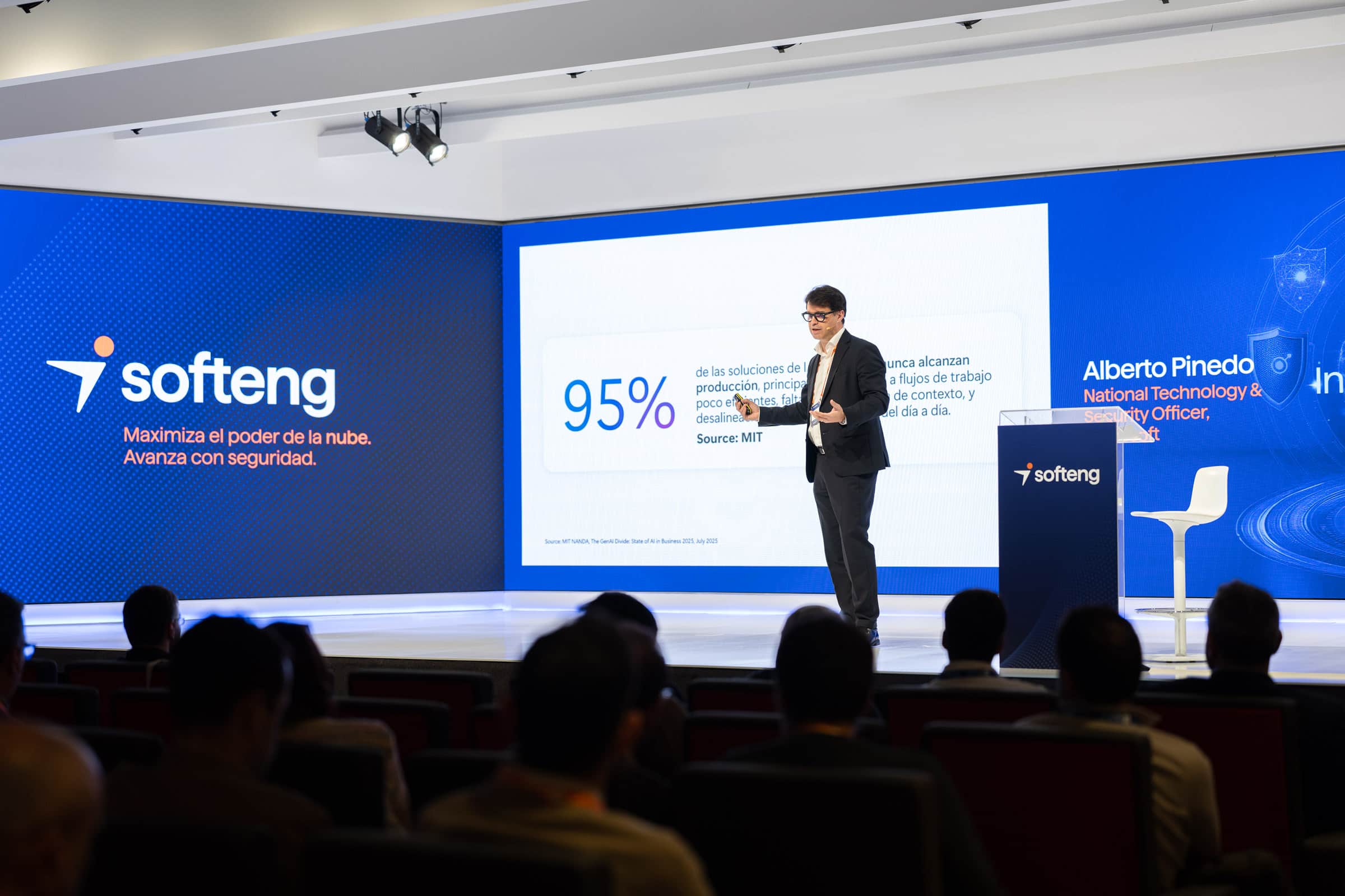 Alberto Pinedo, NTO de Microsoft, en su keynote durante el Max Innovation Day 2026
