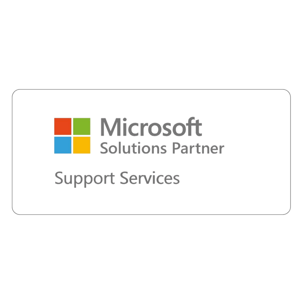 logo de la designación oficial de microsoft - support services