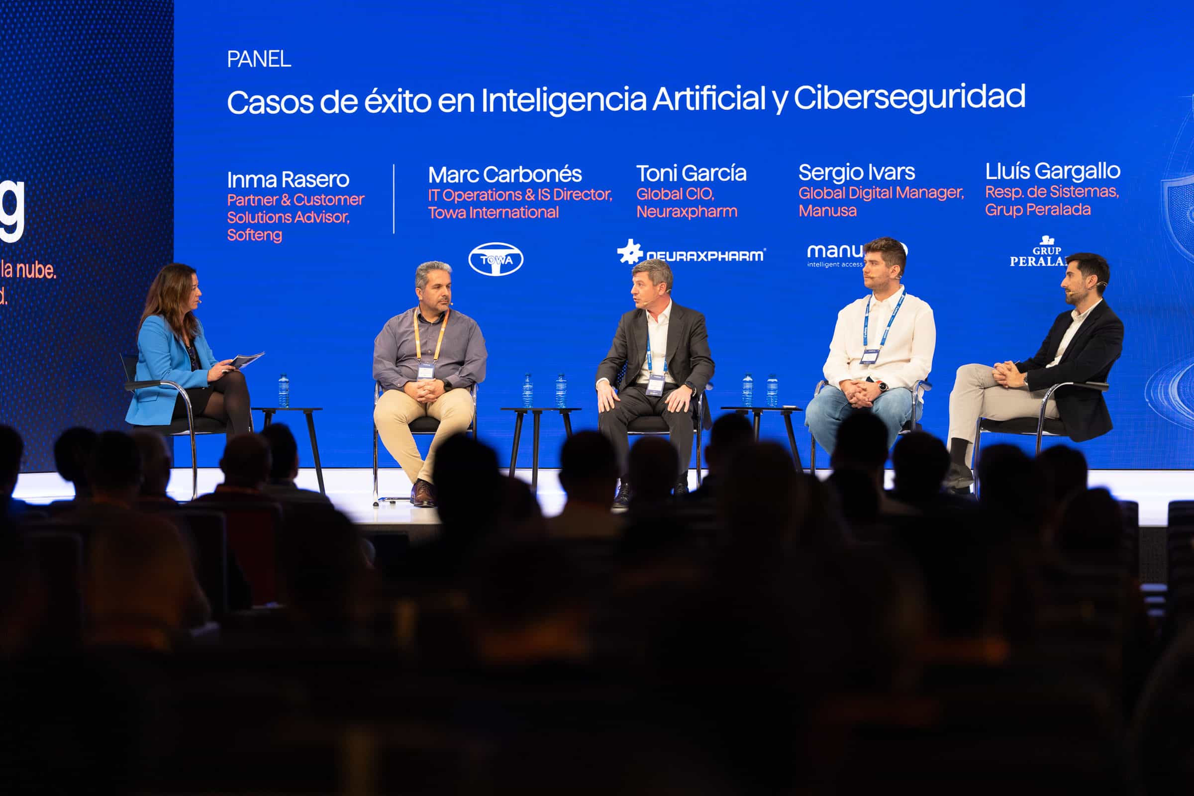 El panel de empresas de Barcelona, compuesto por directivos de Neuraxpharm, Towa International, Grup Peralada y Manusa.